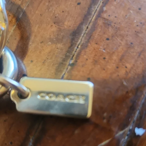 Coach Gold and Pink Key Card Holder - Picture 2 of 6